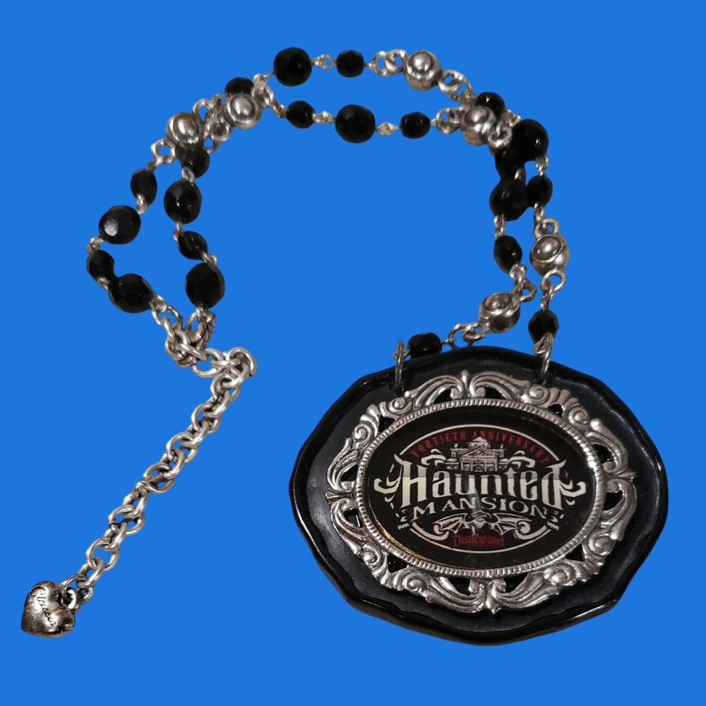 DISNEY HAUNTED MANSION 40TH ANNIVERSARY EVENT NECKLACE LE‎ 100 RARE DISNEYLAND